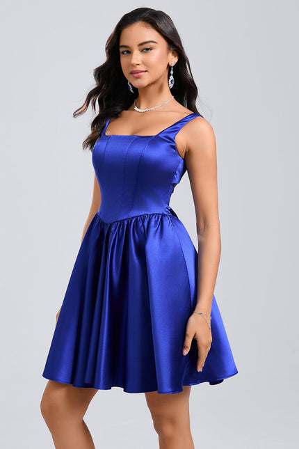 Robe Trapèze Éclat Bleu Serein - gallery 3