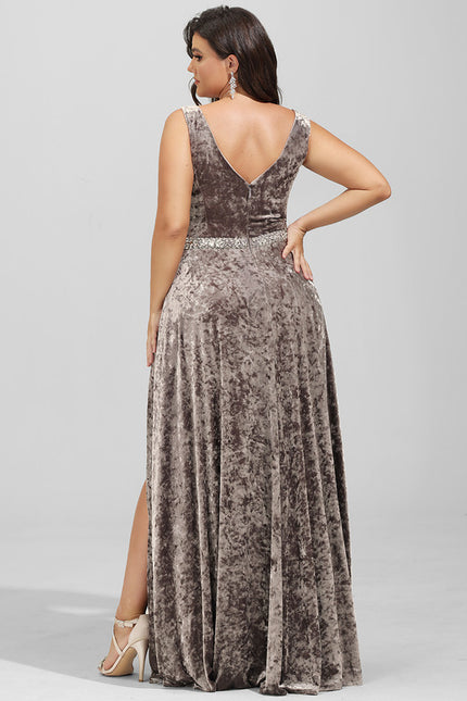 Robe Trapèze Satiné Sable Élégant - gallery 6