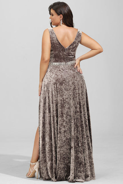 Robe Trapèze Satiné Sable Élégant - gallery 6