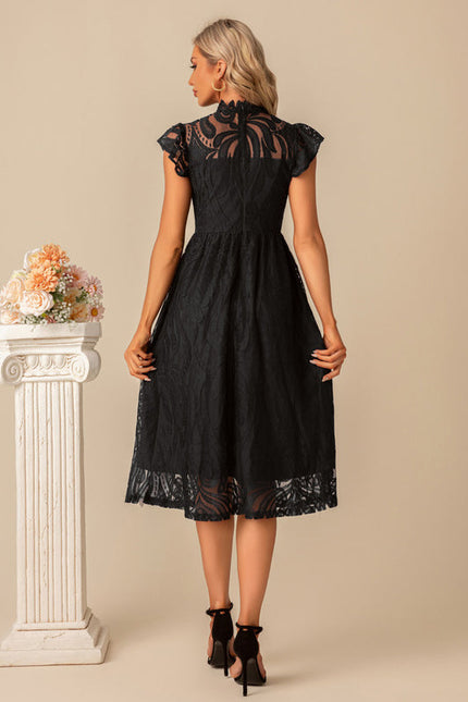 Robe Trapèze Nuit Écarlate - gallery 8