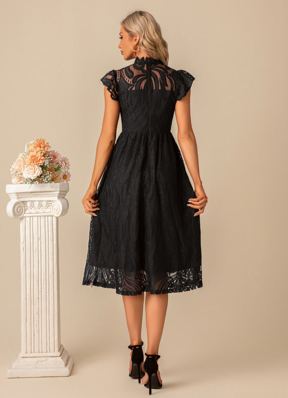 Robe Trapèze Nuit Écarlate - gallery 8