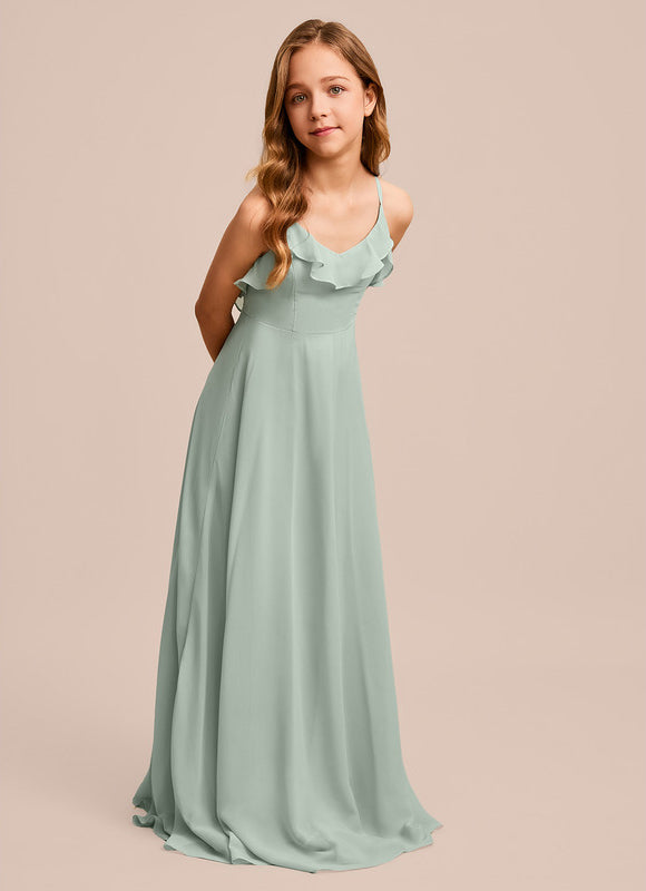 Robe Trapèze Vert Doux Éclat - gallery 5