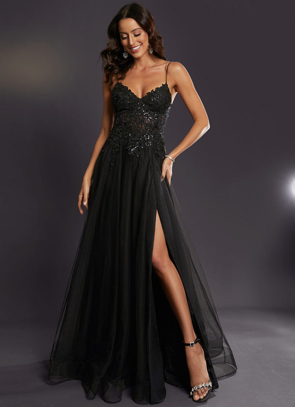 Robe Trapèze Tulle Azur Éthéré