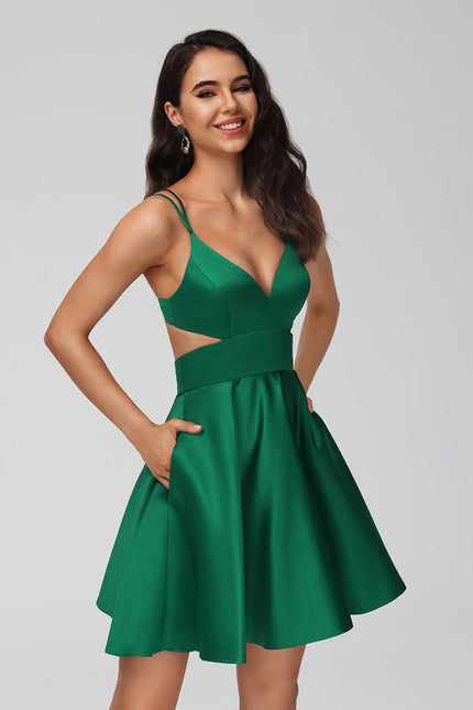 Robe Trapèze Nuit Satinée