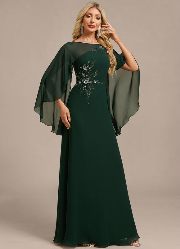 Robe Trapeze Col Bateau - gallery 5