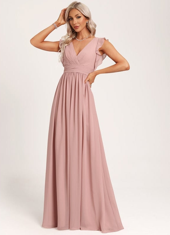 Robe Trapèze Mousseline Fendue - gallery 4