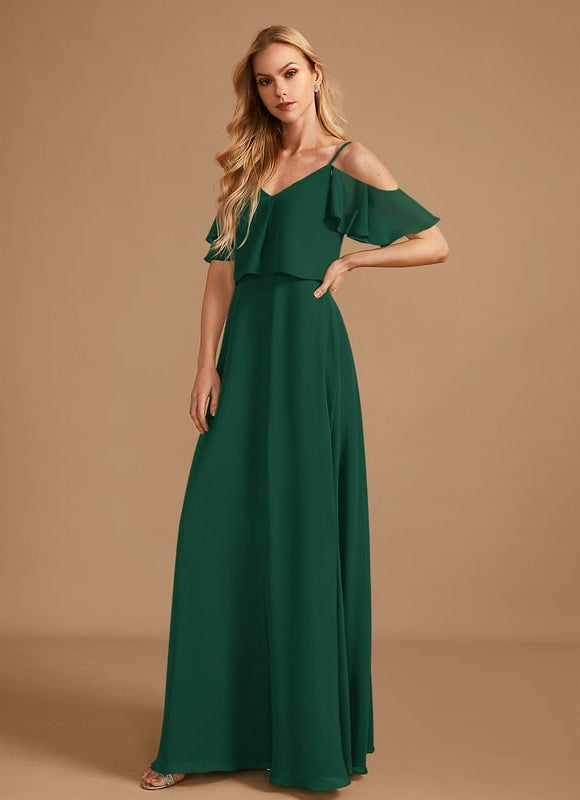 Robe Trapèze Mousseline Fendue - gallery 2