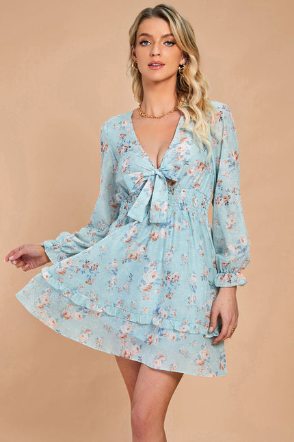 Robe Trapèze Floraison Légère