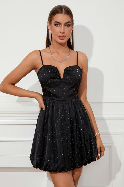 Robe Trapèze Paillettes Glamour - gallery 1