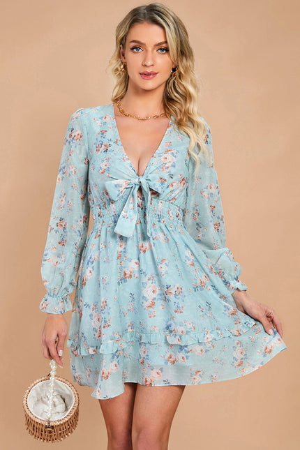 Robe Trapèze Floraison Légère - gallery 6