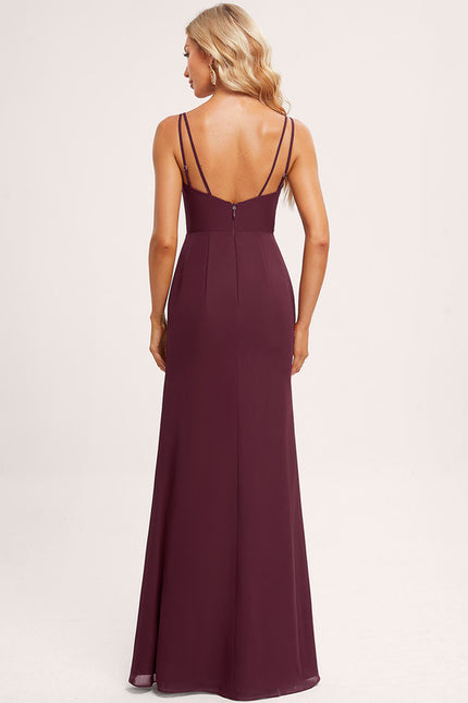Robe Trapèze Mousseline Fendue - gallery 3