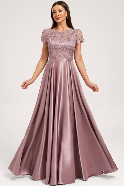 Robe Trapèze Satinée Orchidée - gallery 3