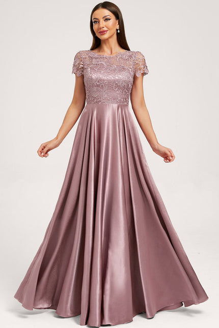 Robe Trapèze Satinée Orchidée - gallery 3