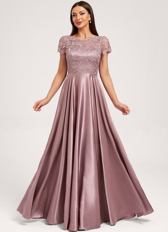 Robe Trapèze Satinée Orchidée - gallery 3