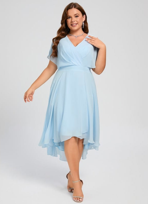 Robe Trapèze Fluide Asymétrique - gallery 8