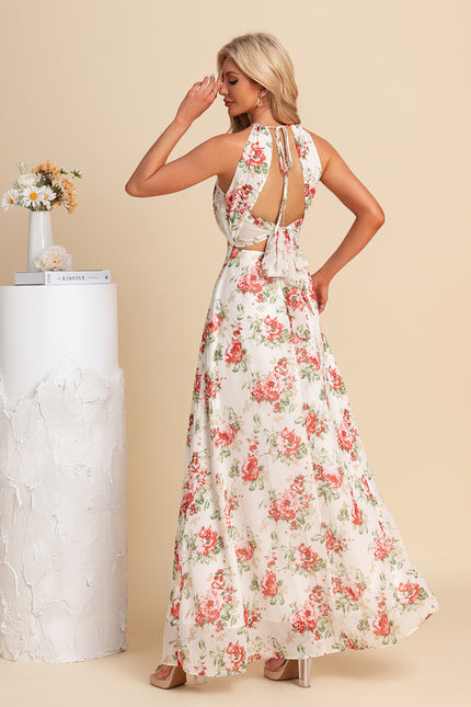 Robe Trapèze Fleurie Élégante - gallery 4