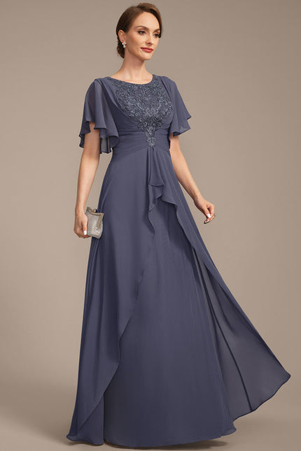 Robe Trapèze Bleu Serein Chic - gallery 4