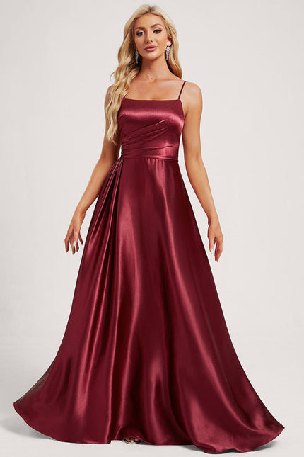 Robe Trapèze Satinée Dorée - gallery 1