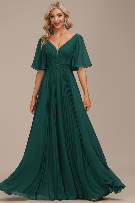 Robe Trapèze Émeraude Envoûtante