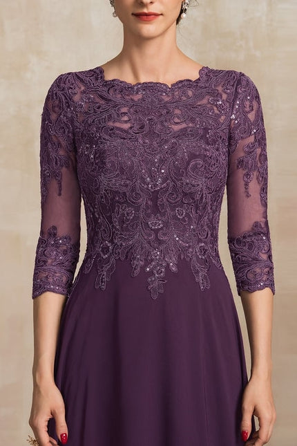 Robe Trapèze Élégance Marine Brodée - gallery 6