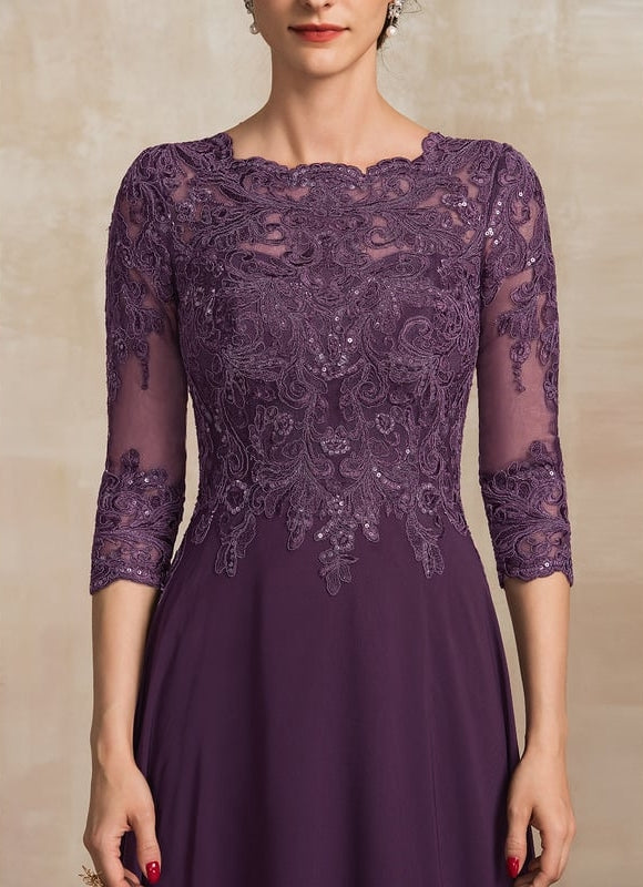 Robe Trapèze Élégance Marine Brodée - gallery 6