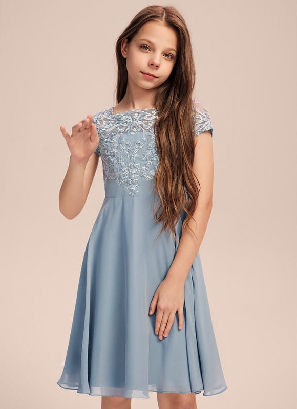 Robe Trapèze Céleste Dentelle - gallery 3