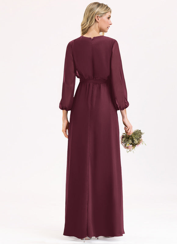 Robe Trapèze Ruban De Myrtille - gallery 8