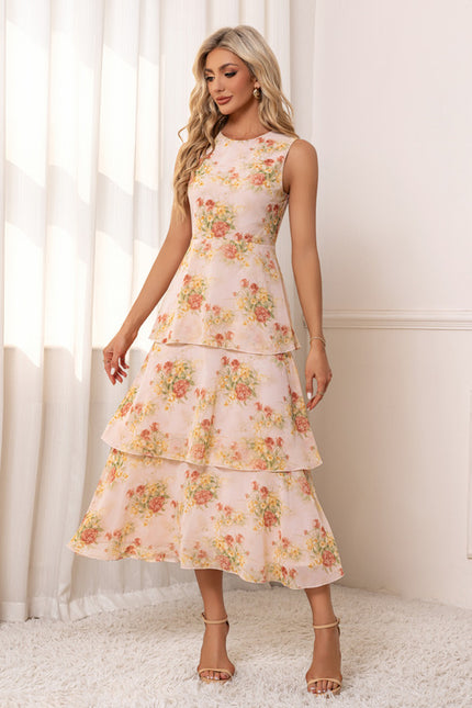 Robe Trapèze Florale Douce - gallery 3