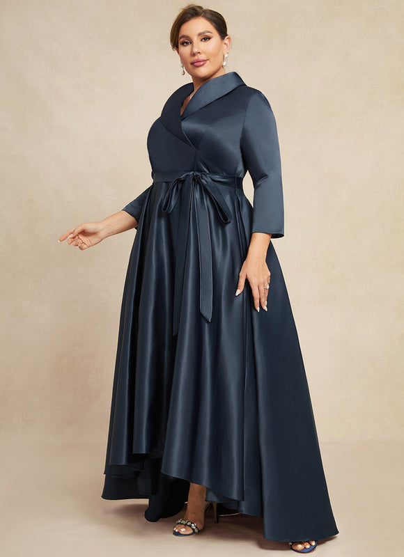 Robe Trapèze Nuit Satinée Élégante - gallery 7