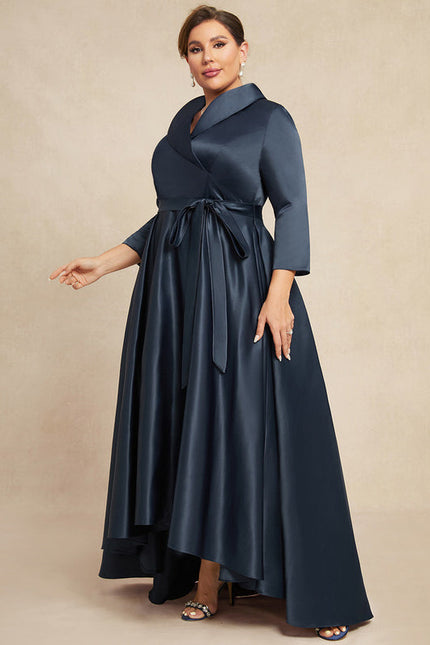 Robe Trapèze Nuit Satinée Élégante - gallery 7