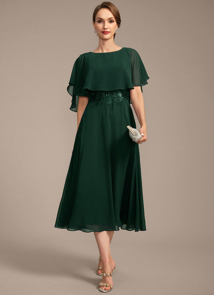 Robe Trapèze Verte Étoile