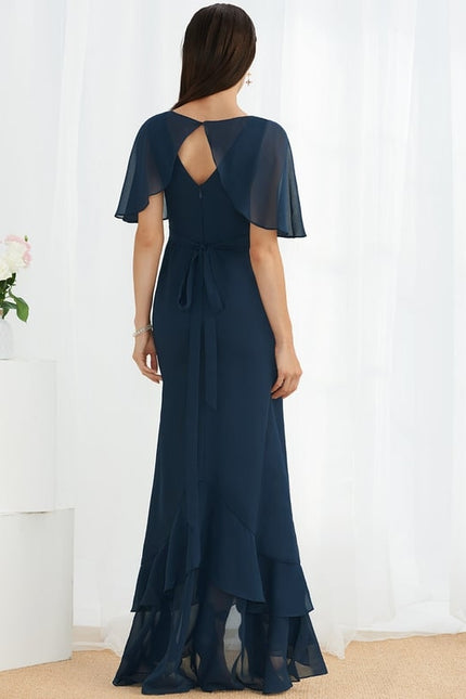 Robe Trapèze Aérienne Vert Pâle - gallery 2
