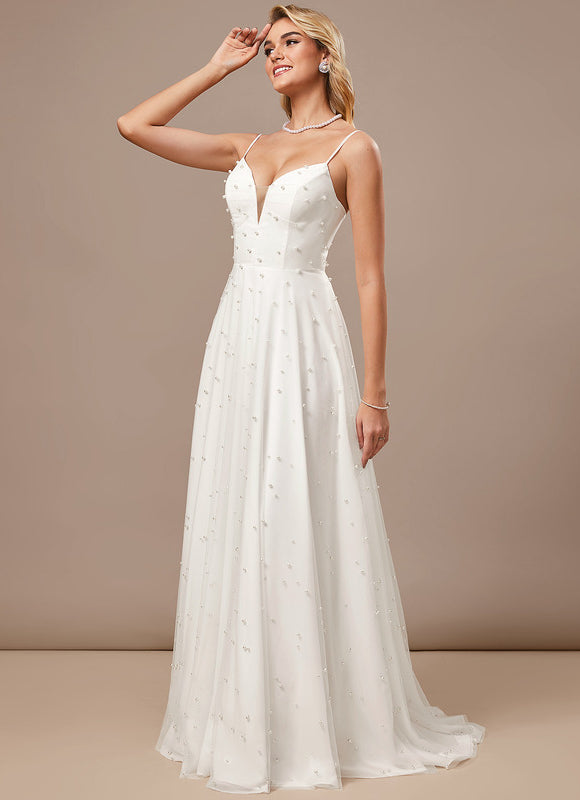 Robe Trapèze Éclat De Perles - gallery 1