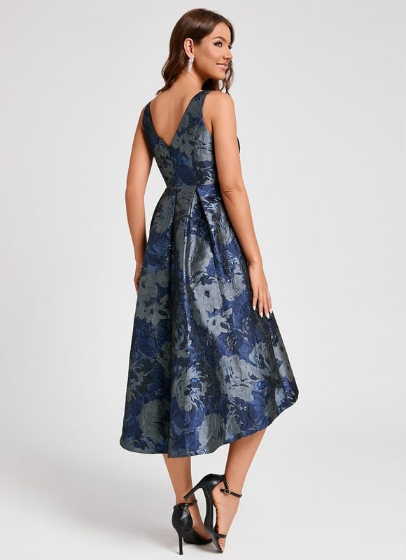 Robe Trapèze Nuit Fleurie - gallery 5
