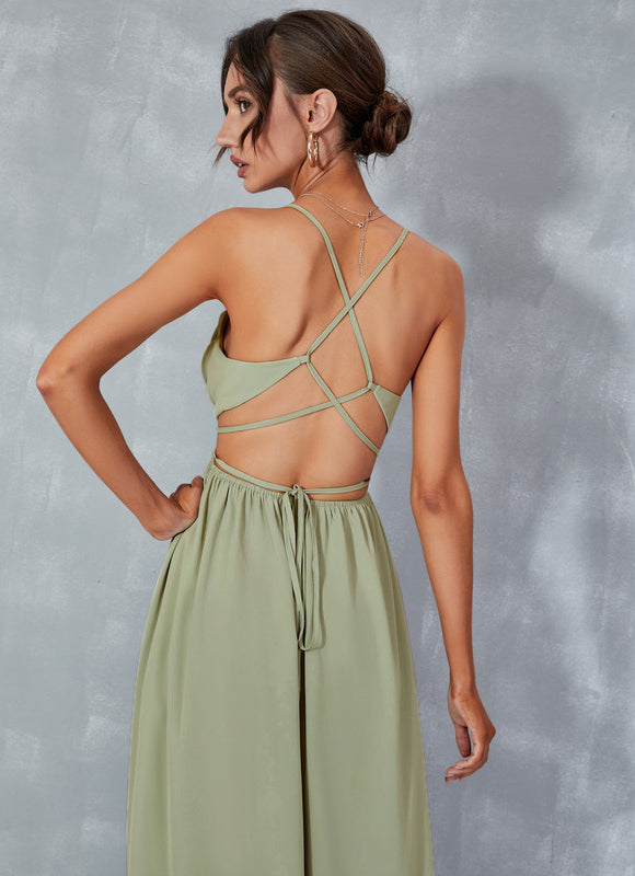 Robe Trapèze Verdure Élancée - gallery 5