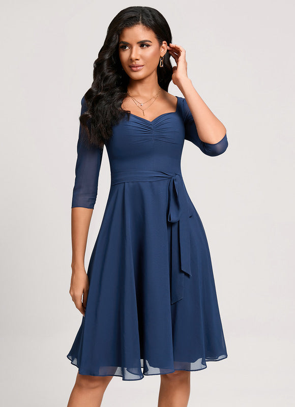 Robe Trapèze Émeraude Volante - gallery 3