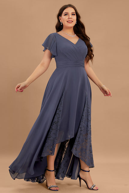 Robe Trapèze Vaporeuse Prunelle - gallery 9