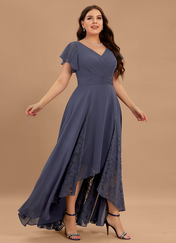 Robe Trapèze Vaporeuse Prunelle - gallery 9
