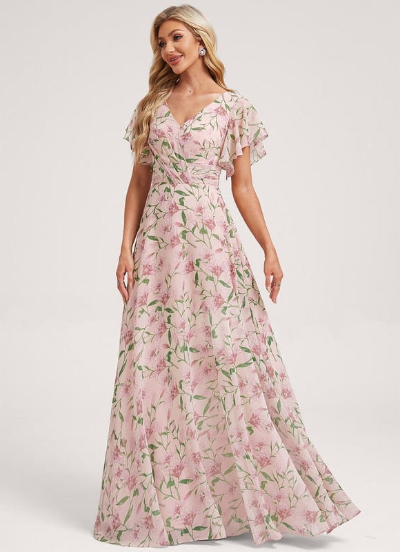 Robe Trapèze Mousseline Fendue - gallery 3