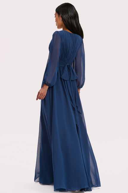 Robe Trapèze Élégance Aquatique - gallery 5