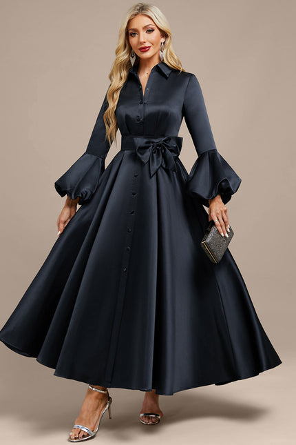 Robe Trapèze Élégance Sombre - gallery 1