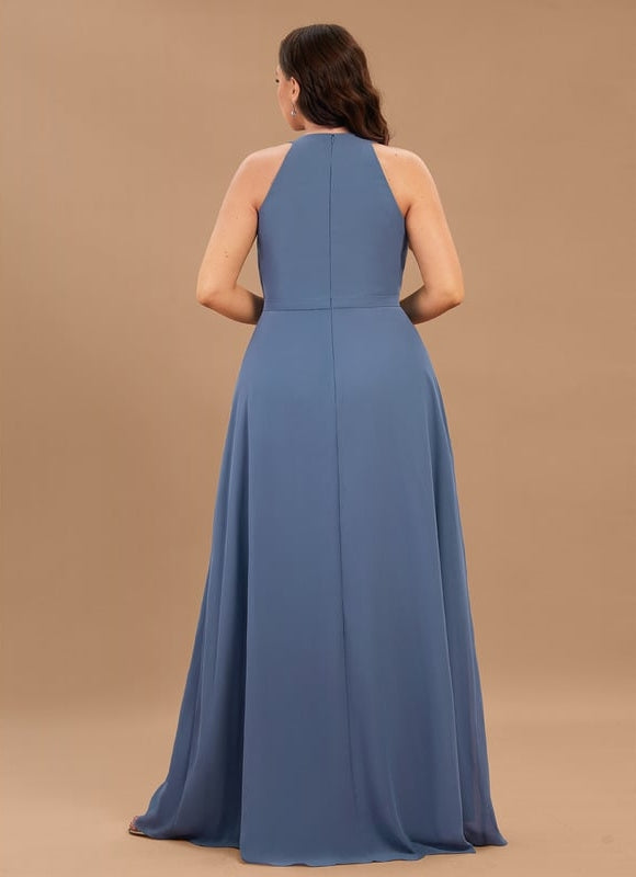 Robe Trapèze Élégance Aquatique - gallery 6