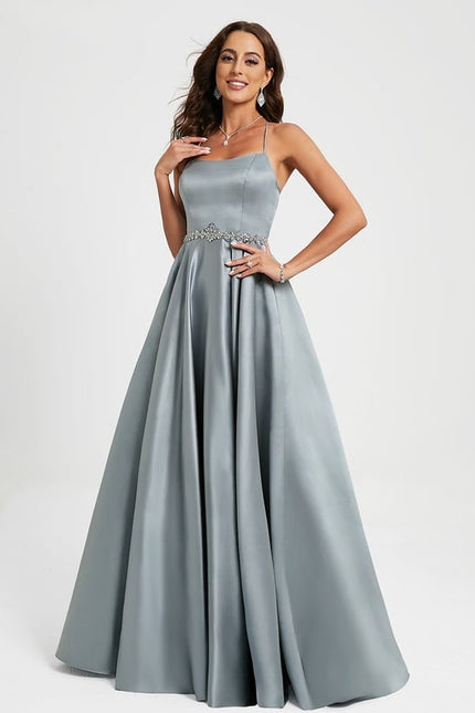 Robe Trapèze Satin Éclat Élégant - gallery 2