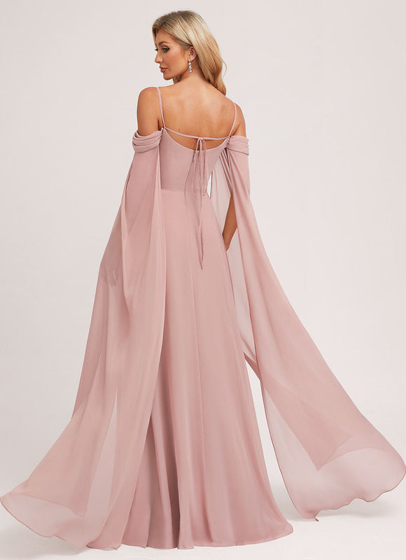 Robe Trapèze Éthérée Rose - gallery 6