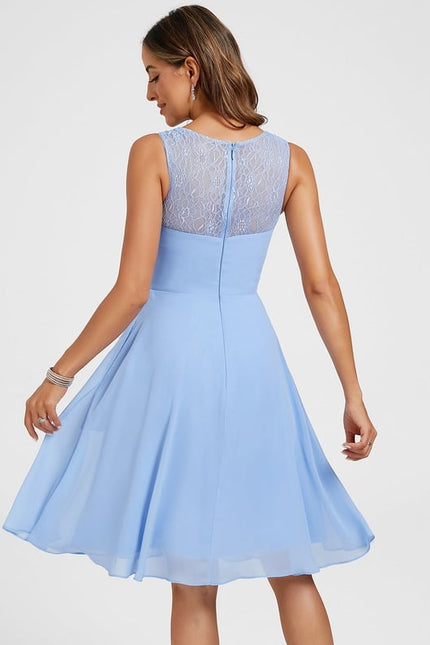 Robe Trapèze Bleu Doux Chic - gallery 6