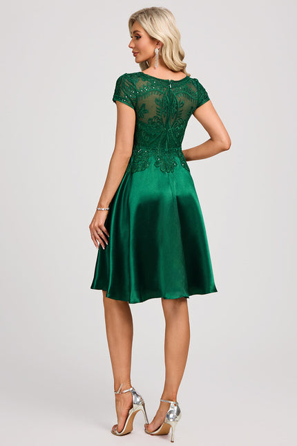 Robe Trapèze Émeraude Chic - gallery 5