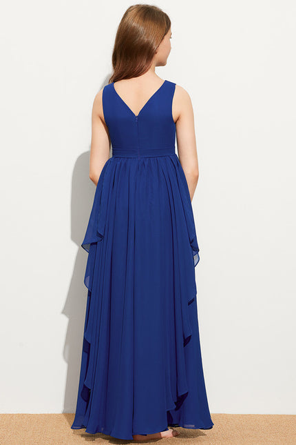 Robe Trapèze Bleu Céleste Aérien - gallery 4