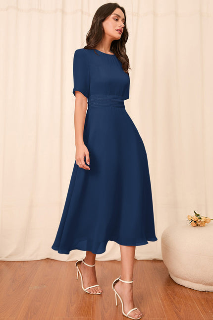 Robe Trapèze Noire Flottante - gallery 5