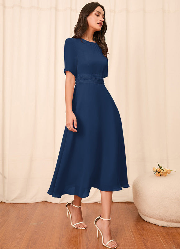 Robe Trapèze Noire Flottante - gallery 5