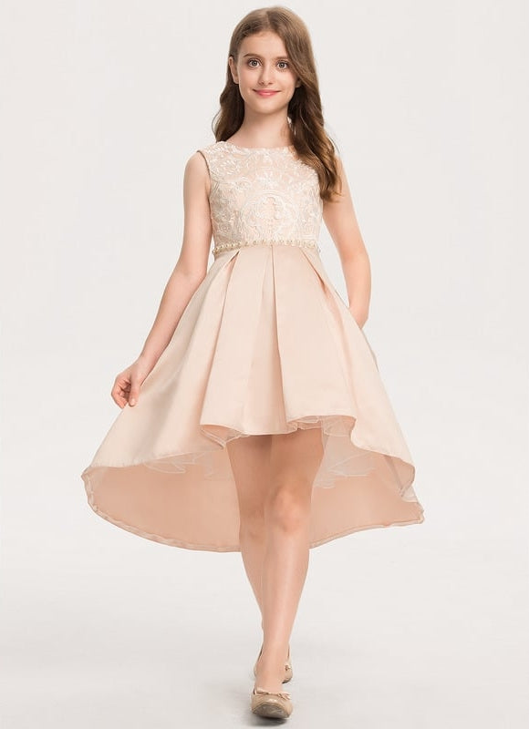Robe Trapèze Cérémonielle Satinée